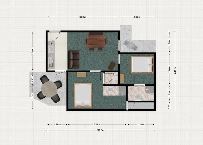 公寓 Apartmenthaus Beaverwier 比伯维尔